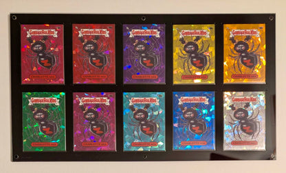 Acrylic Frame With Black Magnets For 10 (2x5) Standard Size Cards. UV Resistant. Corner Protection. For Sleeved Cards up to 66x91mm. - Acrydis