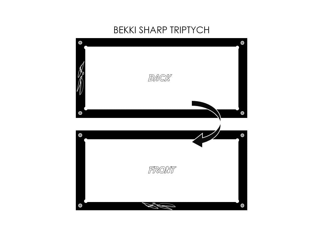 Bekki Sharp - Artist Signature Serie - Triptych Sketch Card Holder - Acrydis